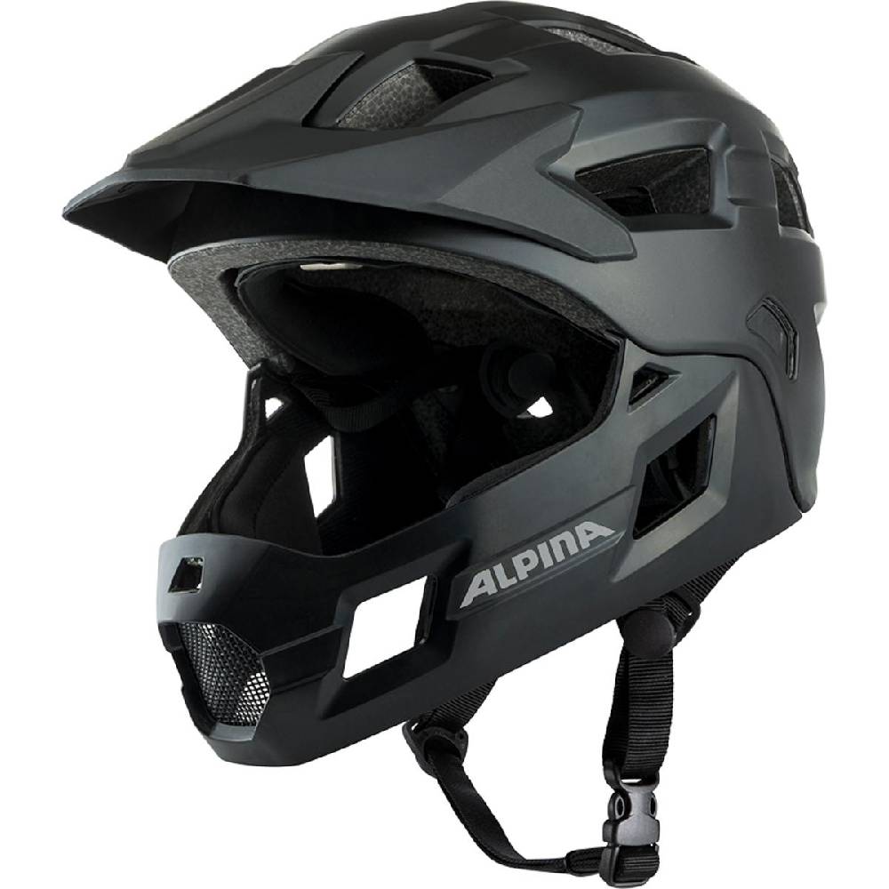 Alpina Rupi Kinder Velohelm Fullface black matt