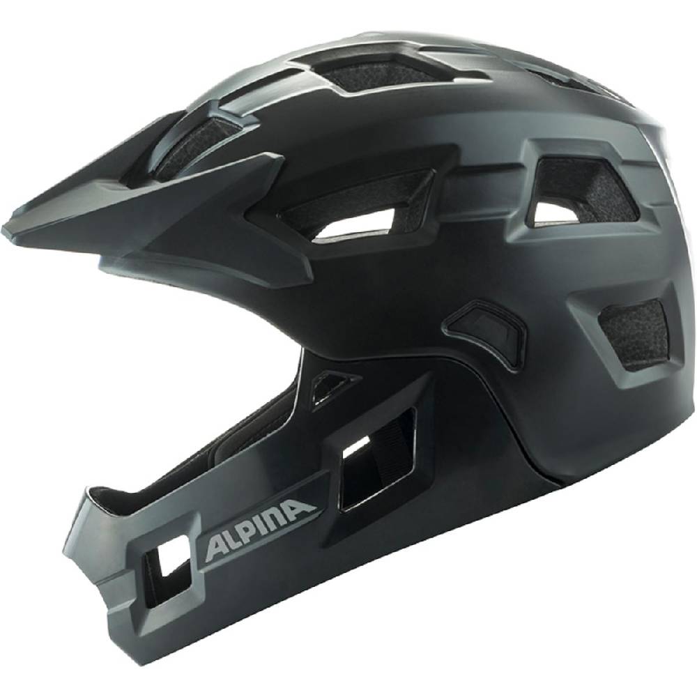 Alpina Rupi Kinder Velohelm Fullface black matt