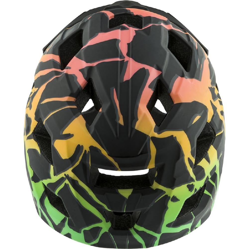 Alpina Rupi Kinder Velohelm Fullface fading neon