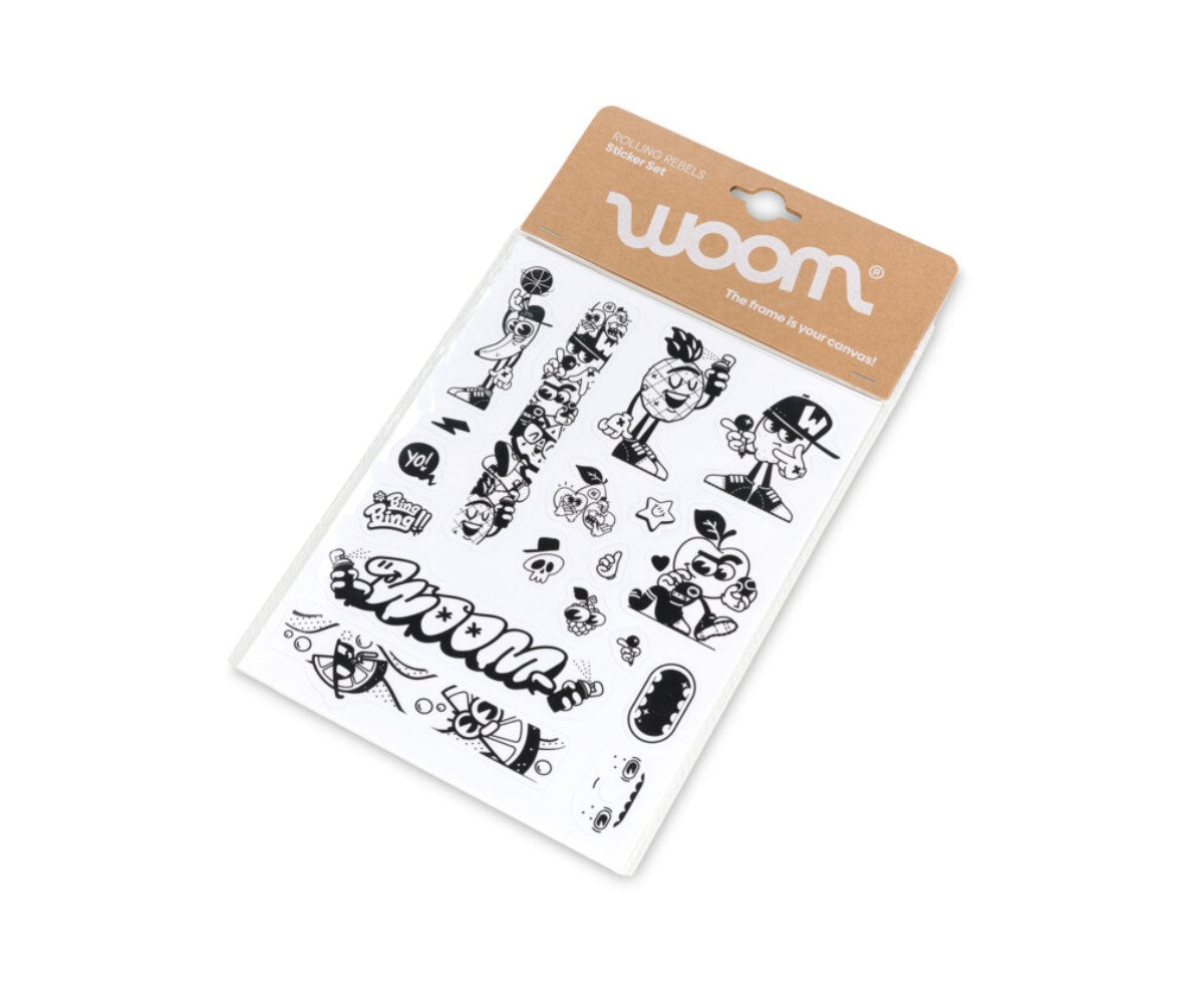 Woom ROLLING REBELS Sticker-Set