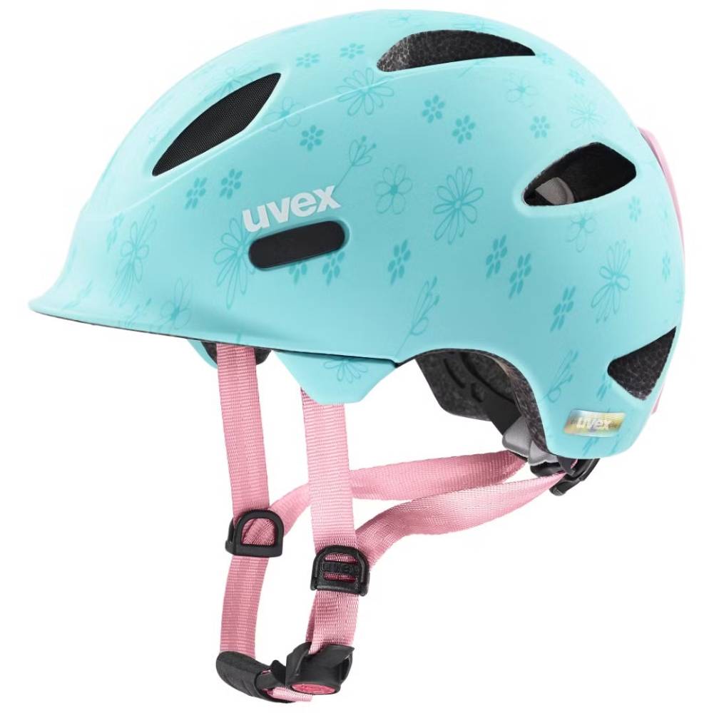 Uvex Oyo Style Kinder Velohelm cyan flowers